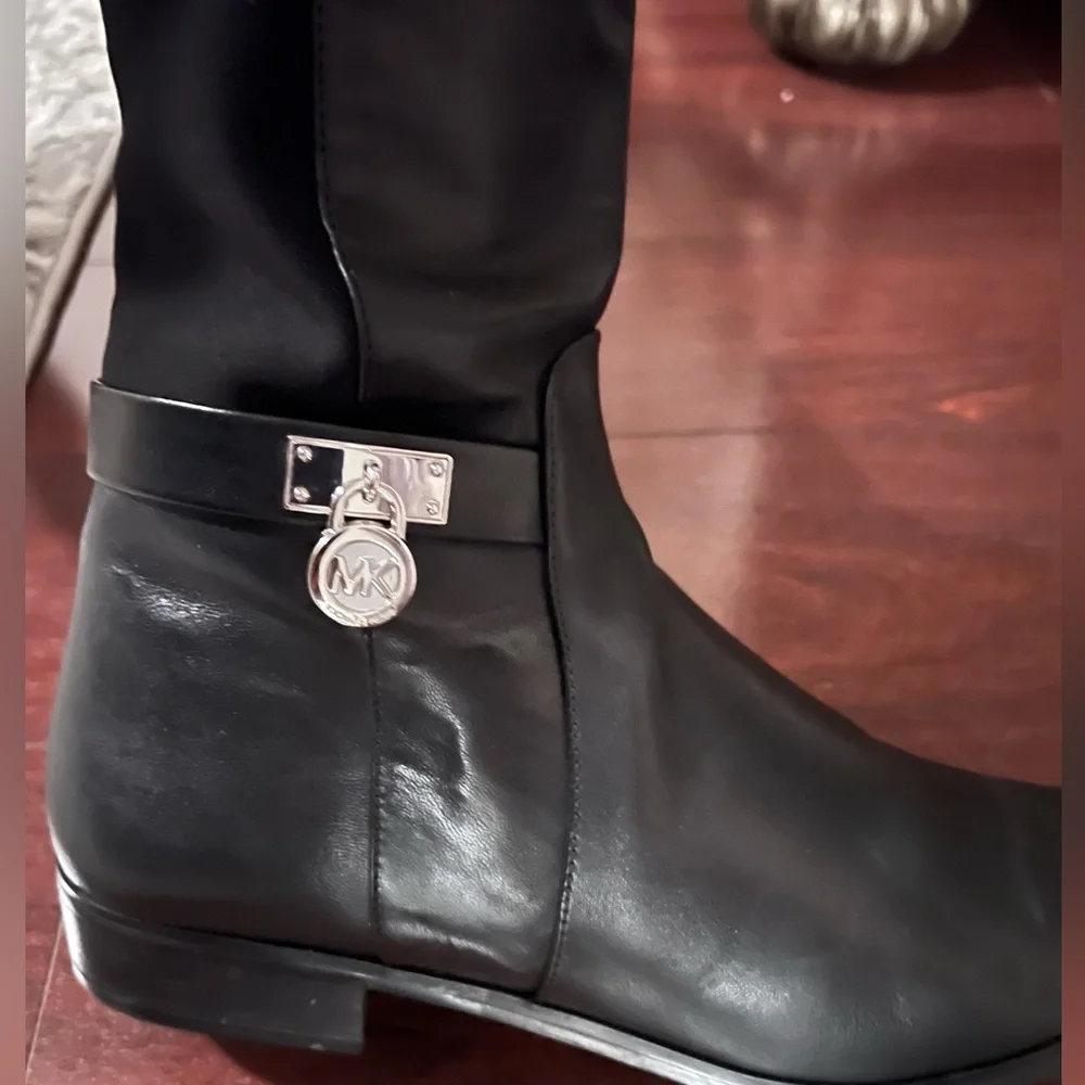 Michael Kors Branson Stretch Leather Boot - Picture 4 of 9